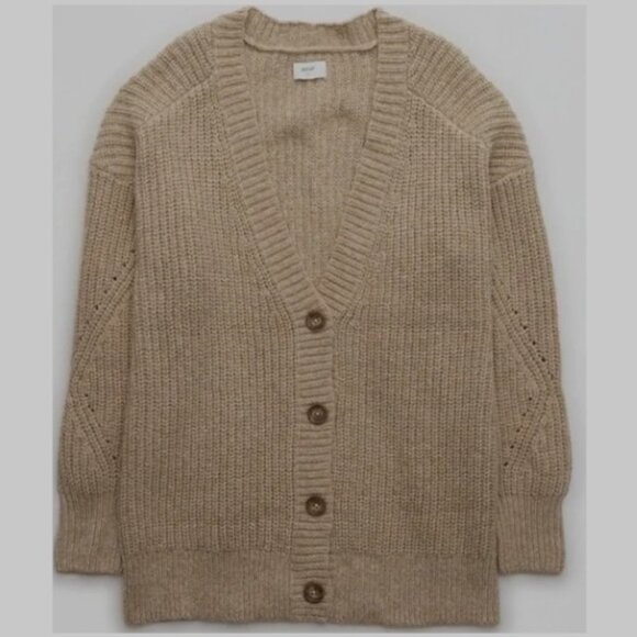 NEW Aerie Wide Rib Oversized Cardigan XL - Picture 6 of 13